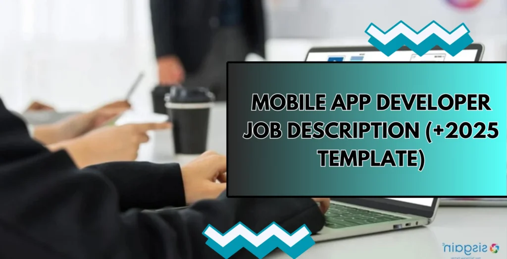cover image for the mobile app job description page template