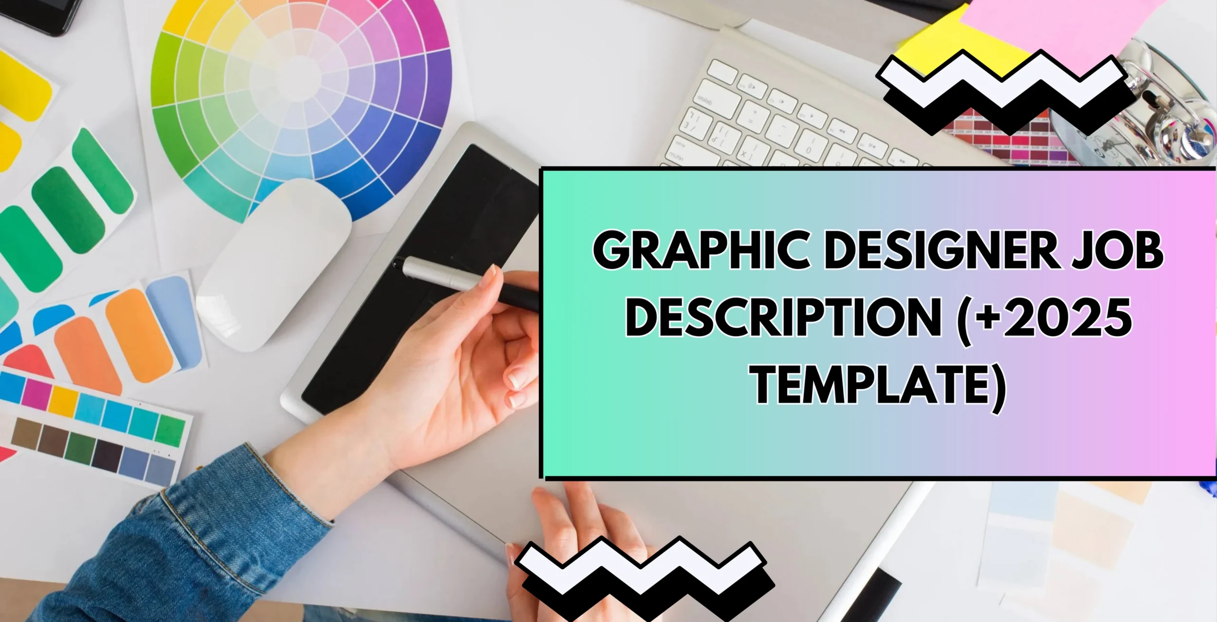 Graphic designer job description template cover