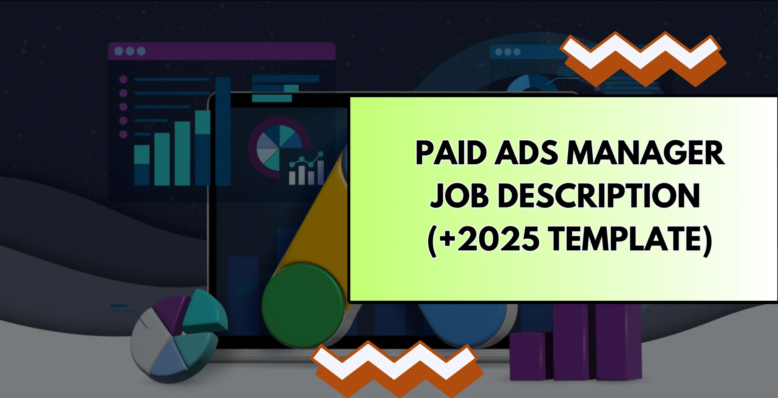 cover image for paid ads manager job description template