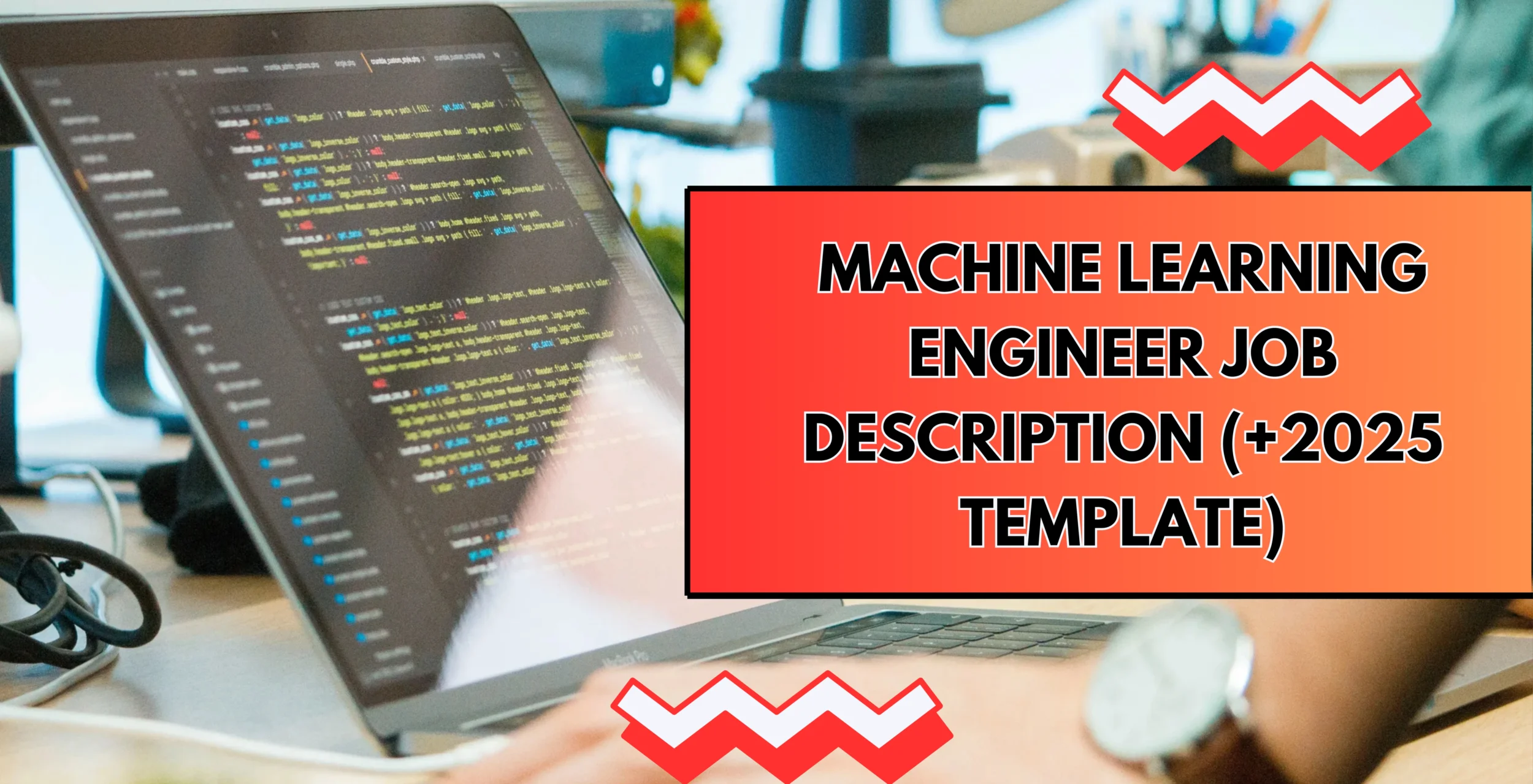 cover image for machine learning job description template