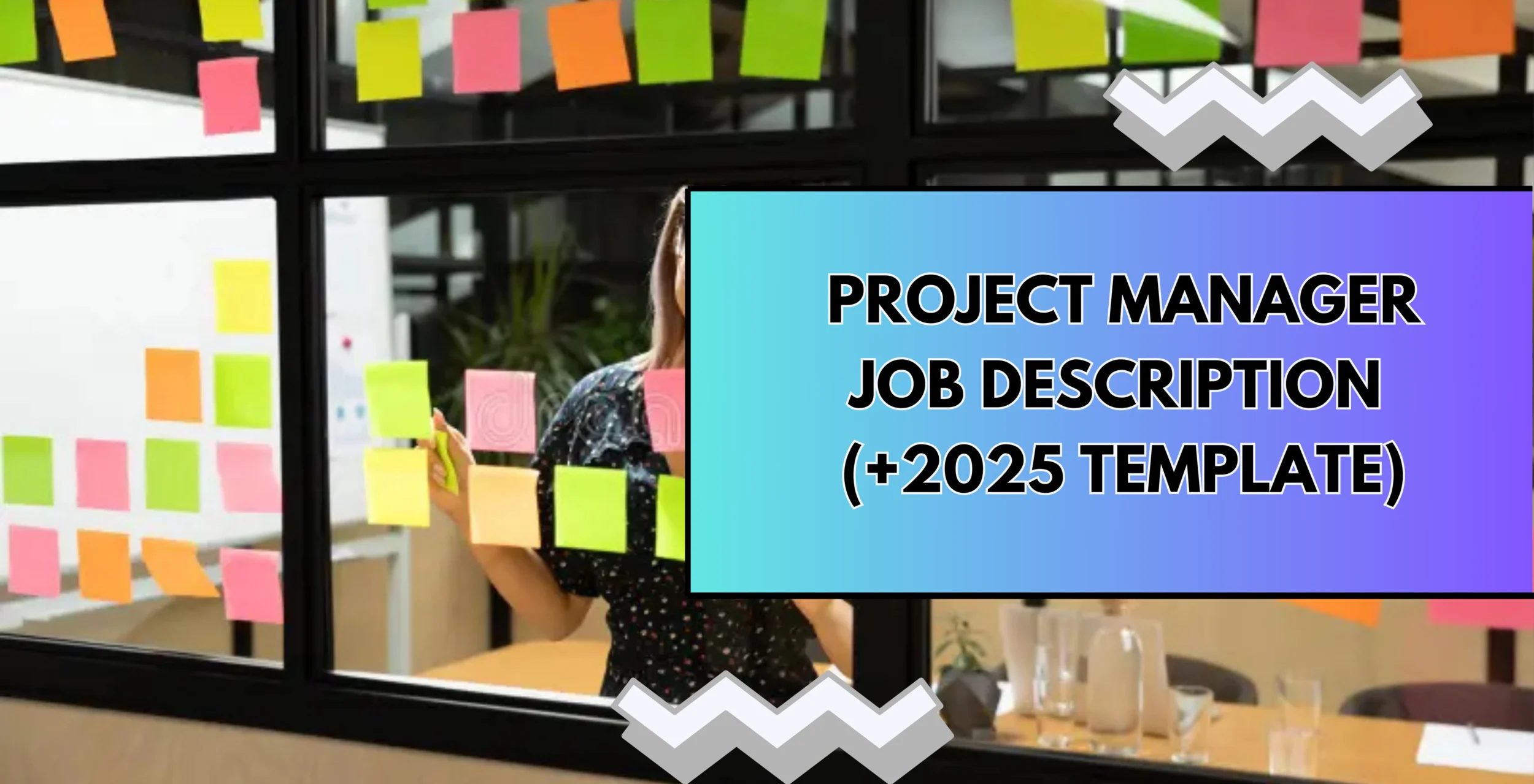 cover image for project manager job description template