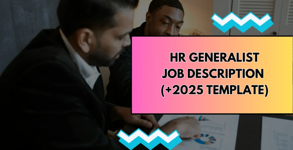 cover image for hr generalist job description template