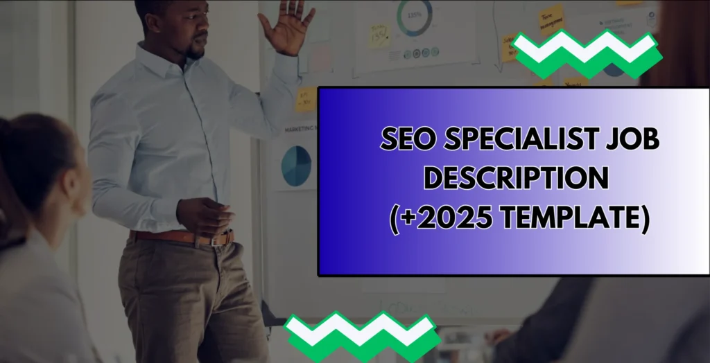 cover image for SEO specialist job description template